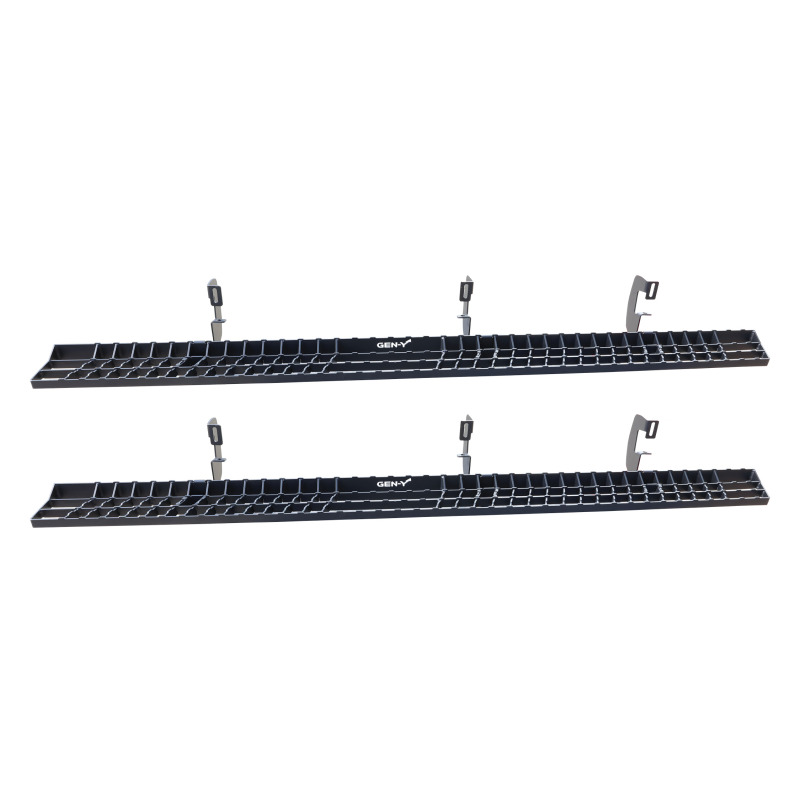 Chevrolet 3500HD Running Boards - GEN-Y Hitch - Criss-cross Anti-Slip - Black - `20-`24